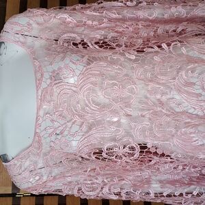 Vicki Wayne Pink lace top
